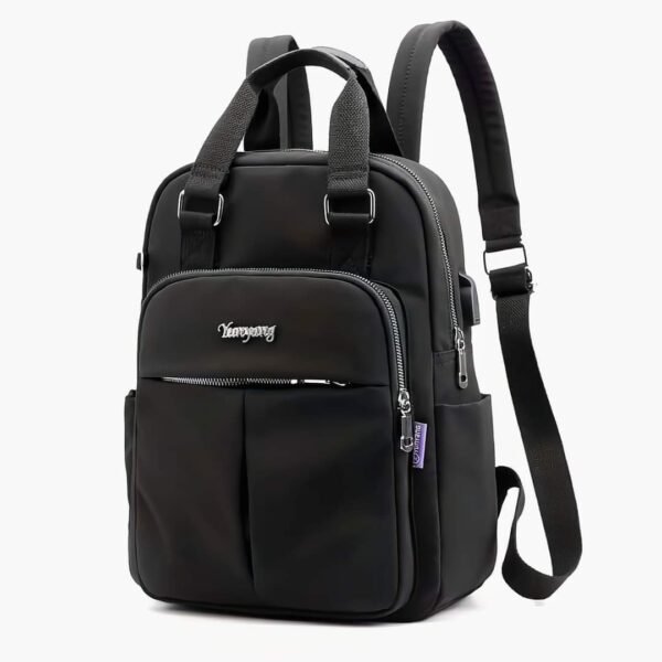 New leisure nylon ladies Bagpack (Black )