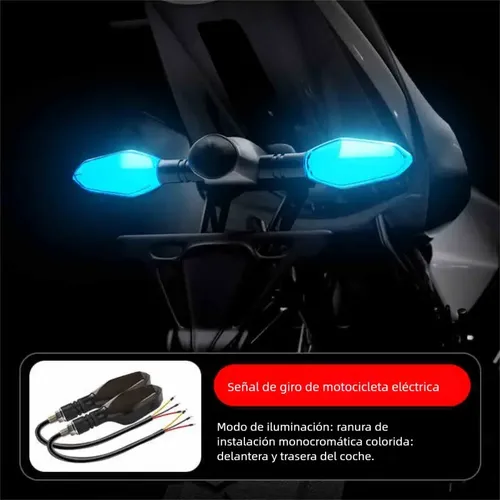 Motorcycle LED Handlebar Turn Signal Light 2PCS